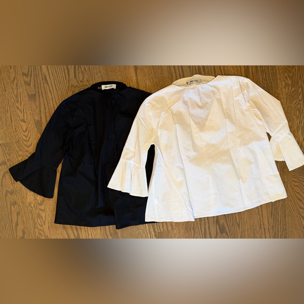 DO+BE Black and white bell sleeve tops - Picture 2 of 3